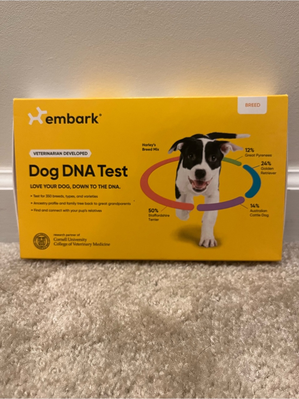Embark Dog DNA Test Breed Identification Kit NEW